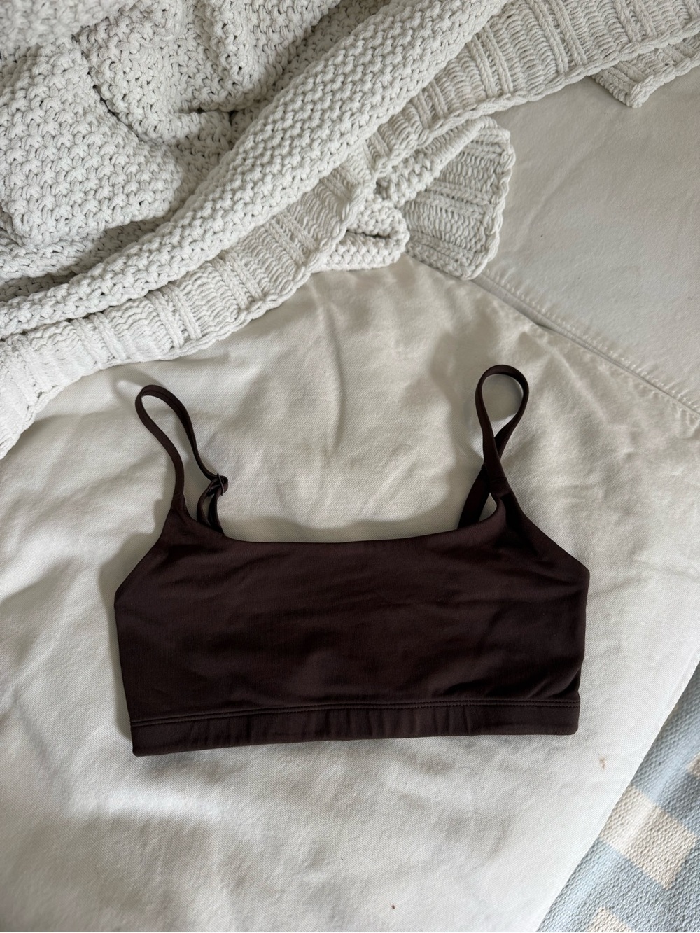 Aritzia Dark Brown Seamless Bralette